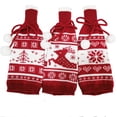 thumbnail image 5 of Set of 3 Wine Bags, Drawstring Bottle Bag Gift Bag, Wine Bottle Gift Bags, Christmas Wine Bottle Cover Christmas Wine Gift Bag Christmas Table Decorations, 5 of 5