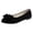 Black #058, variant on Women's Bow Detail Textured Slip On Flats - Comfortable Non-Slip Casual Dress Shoes for Daily Walking & Office Work 43