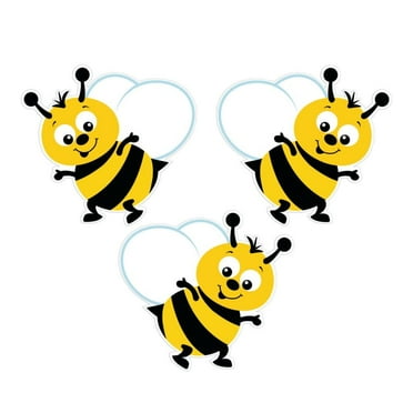 Fun Express Bumblebee Cutouts Bulletin Board Decorations with Marker, Multicolor, 48 Count