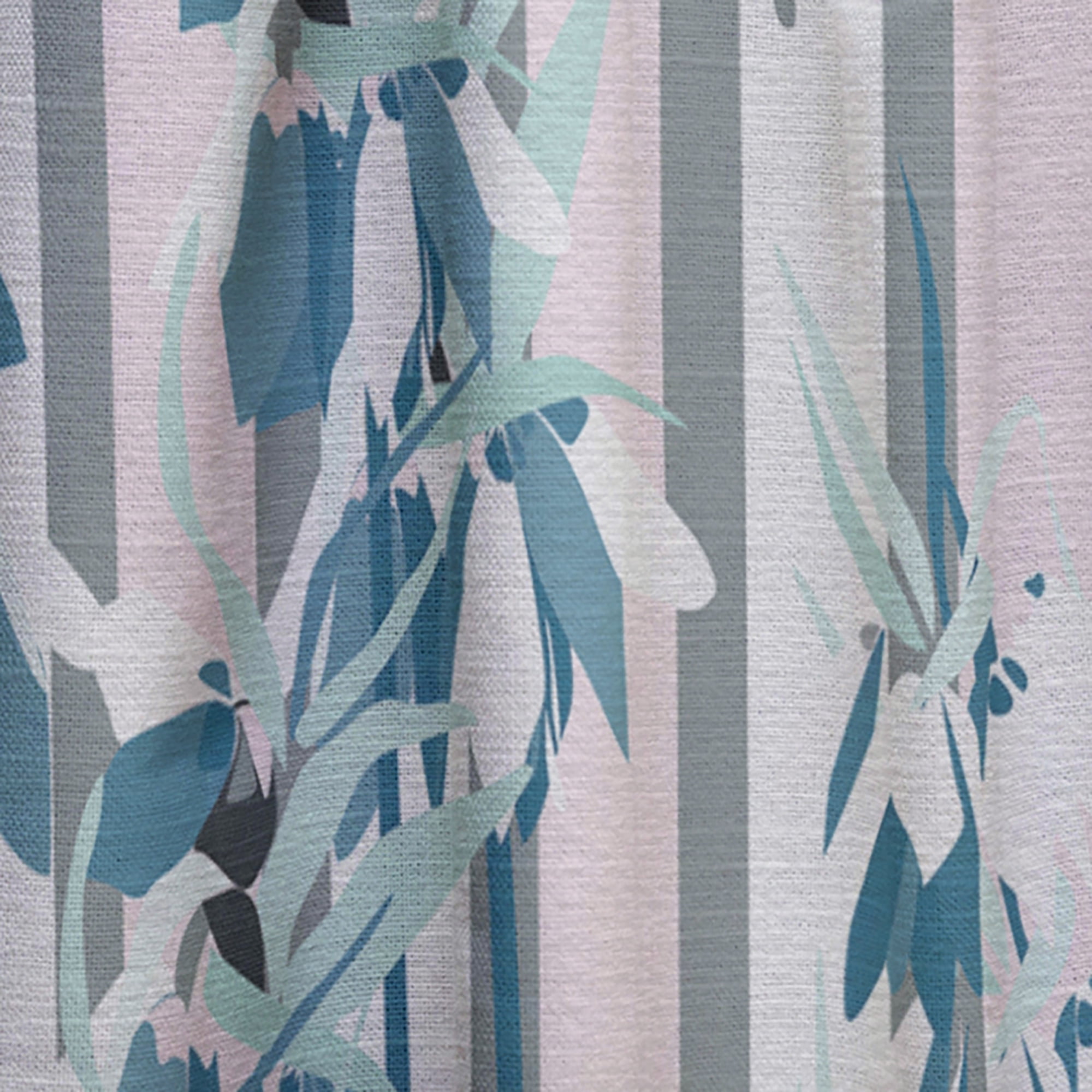 Designart 'Retro Lilies Flowers' Mid-Century Modern Curtain Panel