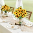 thumbnail image 5 of Artificial Sunflower Bouquets,2 Bunches Fake Wildflowers for Baby Shower Home Wedding Spring Decor, Bride Holding Flowers,DIY Garden Craft Art Decor, 5 of 5