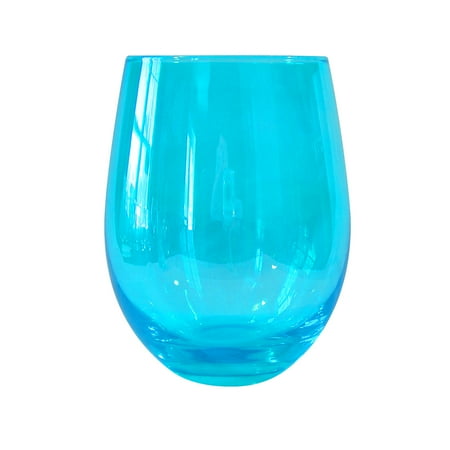 Turquoise Wine - Artland Luster Turquoise 16 Ounce Stemless Wine Glass