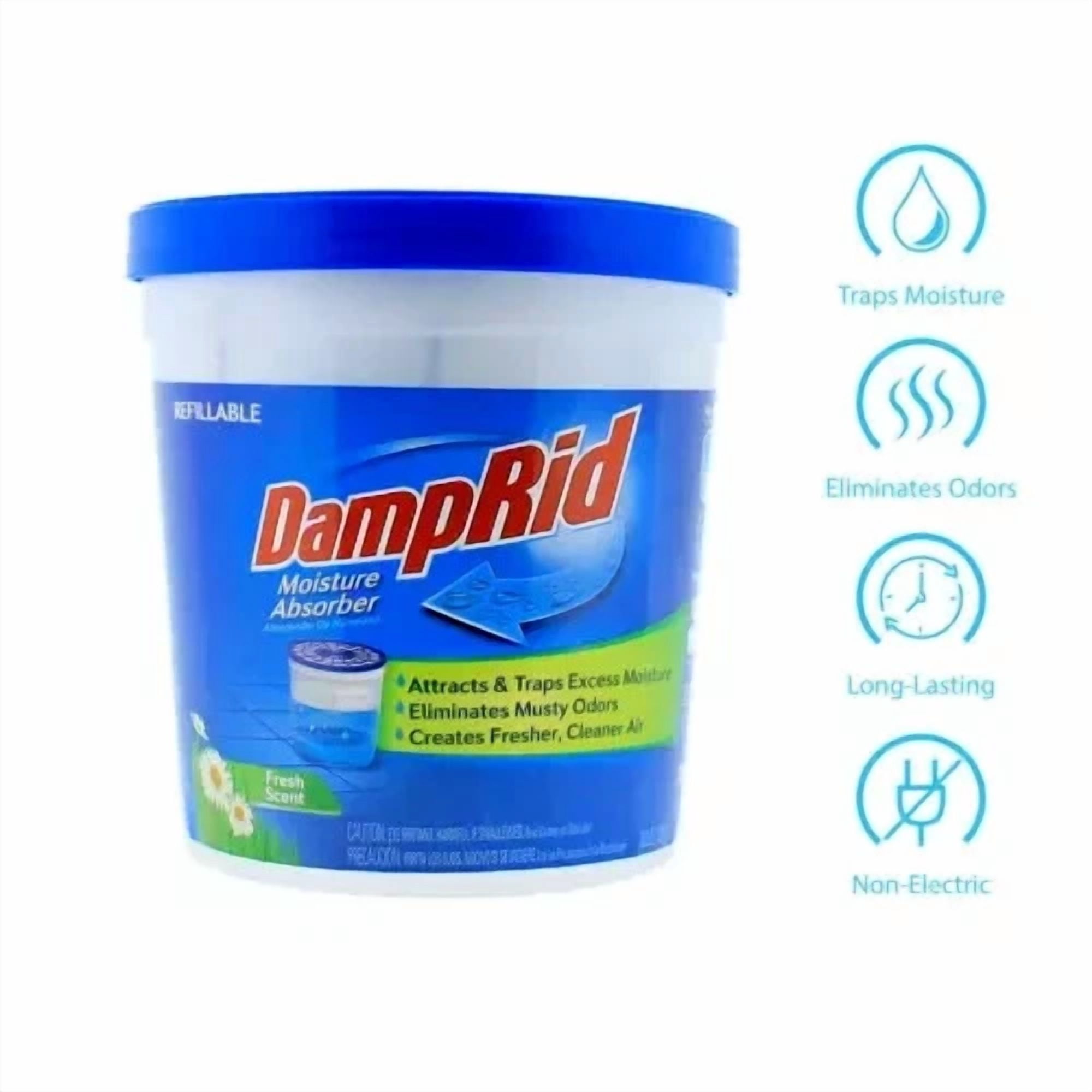 CRESTIN- Damprid Fresh Scent 10.5 Oz. Tubs - Refillable Moisture Absorber - 2 Pack