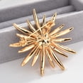 thumbnail image 5 of Broche para mujer, broche de cristal con diamantes de imitación en tono dorado ER, 5 of 5