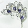 thumbnail image 1 of Broche de hojas de cristal de aleación de metal en tono plateado, pasadores para el pecho para boda, , graduación, decoración, joyería Fernando Broches de cristal para mujeres, 1 of 8