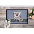 thumbnail image 2 of White English Bulldog Welcome Door Mat, 2 of 4
