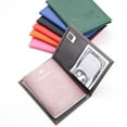 thumbnail image 4 of Bolsa para pasaporte con mapa esmerilado de cuero de PU, funda protectora para pasaporte, bolsa de almacenamiento para documentos de viaje, 4 of 6