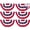 6 PCS, variant on 4th of July Decorations, 1.5 x 3 FT American Flag Banner, 1 PCS USA Pleated Fan Flags, Patriotic Bunting US Half Fan Flag for Fourth of July Independence Day Memorial Day Home Yard Outdoor Decor