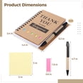 thumbnail image 5 of 20-Pack Linen Spiral Notebook Set with Sticky Notes & Pens,Inspirational Notepad Gift Box for Employees,Coworkers,Students,Appreciation Favors, 5 of 6
