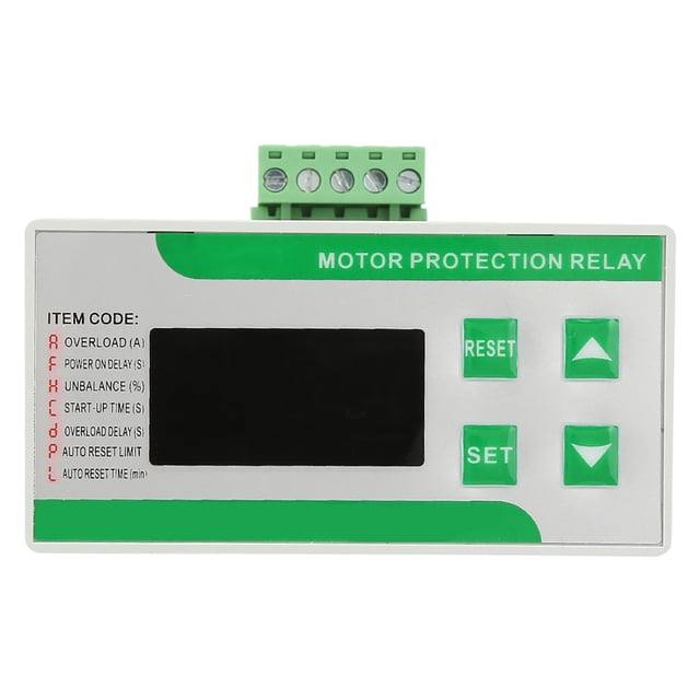 Protector de motor eléctrico digital de 220 V CA 2-99 A Protector de pérdida de fase de sobrecarga con pantalla (220 V) VoborMX herramienta
