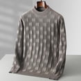 thumbnail image 4 of Suéter de cuello alto de alta gama para hombre, suéteres navideños suaves y cálidos, jersey de cachemira informal, otoño e invierno, 8XL, 7XL, 6XL, 2023, 4 of 5