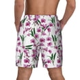 thumbnail image 4 of Goofa Orchids Flowers Printed Men's Swim Trunks Board Shorts Quick Dry Mens Swimming Trunks with Compression Liner,Breathable Fit Hawaii Beach Shorts-Small, 4 of 9