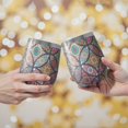 thumbnail image 2 of 12oz Stemless Wine Tumblers Yellow Floral Oval Pattern Vacuum Insulated Stainless Steel Travel Tumbler Cups Mug with Lid and Straw for Champaign,Cocktail,Beer with Cleaning Brush, 2 of 5