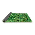 thumbnail image 2 of Ahgly Company Indoor Rectangle Solid Green Modern Area Rugs, 7' x 10', 2 of 4