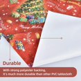 thumbnail image 4 of Wipeable Waterproof Tablecloth Vinyl Tablecloths for Rectangle Tables Heavy Duty PVC Tablecloth for Kitchen Dining Table(Rattan, 78'''' x 60''''), 4 of 6