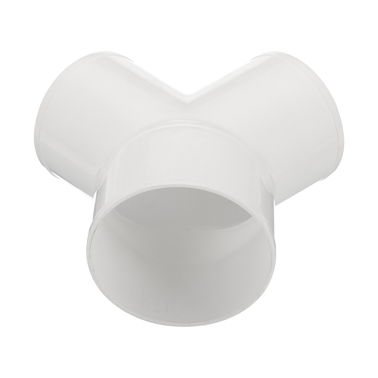 3 Way Duct Splitter Reducer, Y Fitting Air Vent Duct Connector Hose Exhaust Pipe Adapter , 4" to 3"