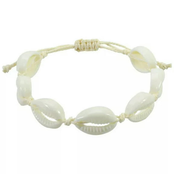 HOOUN Natural Sea Shell Charm Bracelets Necklace Handmade Rope Shells Accessories-_-A11