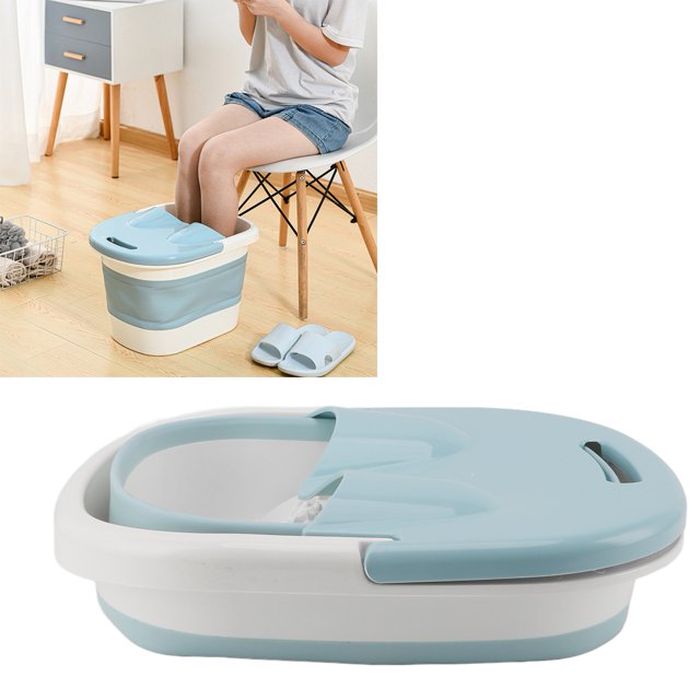 Foot Soaking Bath Tub Basin Tools Foot , Foldable Footbath Tub, Foldable Bucket Foot Soaking Tub Bucket, Compact And Lightweight Foot Soak With Acupressure Points