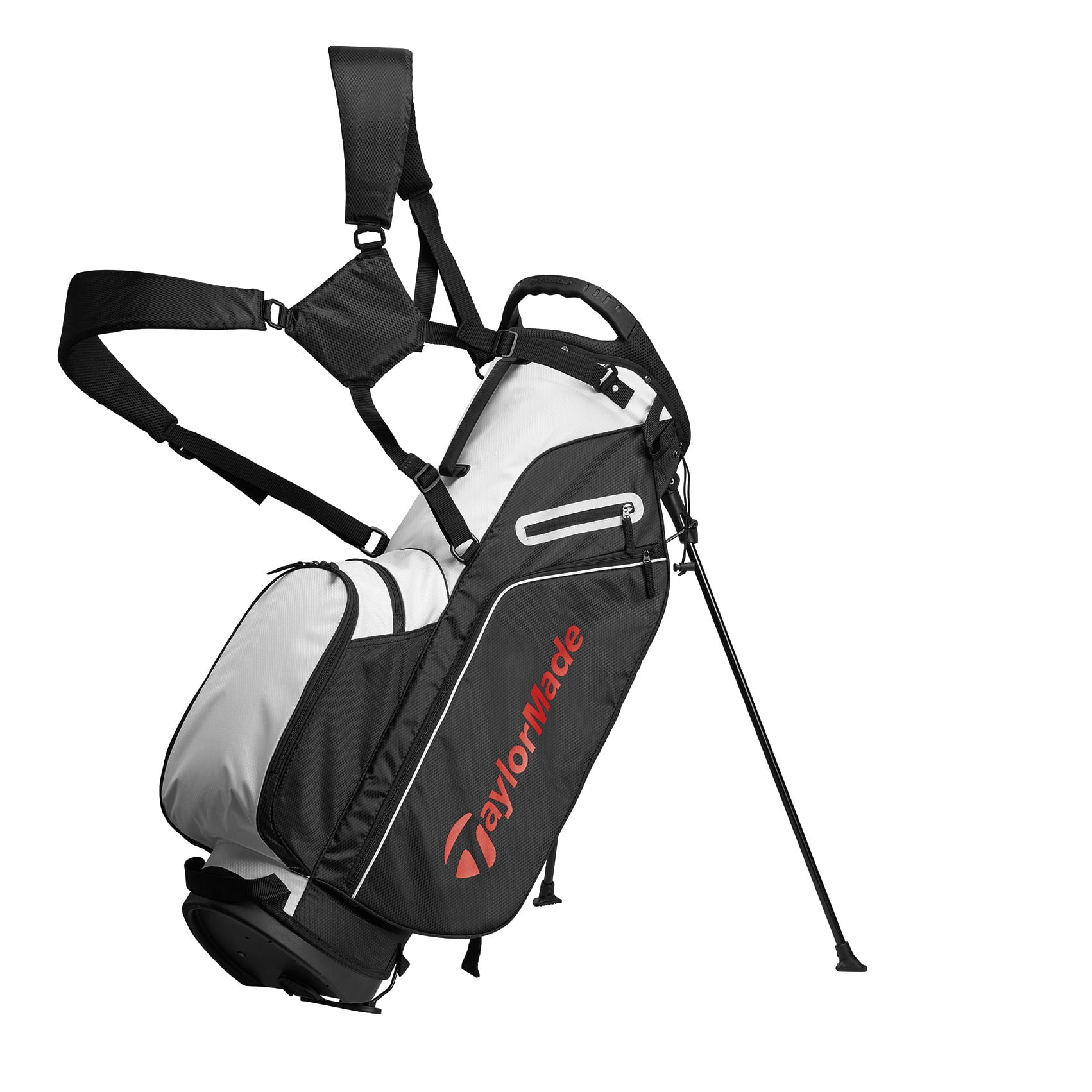 TaylorMade 5.0 ST Golf Bag, Black/White/Red