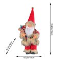 thumbnail image 2 of putnchl Small Santa Claus Figurines Standing Santa Statue Miniature Collection Hanging Santa Claus Pendant For Christmas Tree,Fireplace,Tabletop Centerpieces, 2 of 2