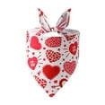 thumbnail image 3 of Pañuelo para perro Yuyangstore San Valentín bufanda triangular para perros, 3 of 8
