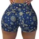 thumbnail image 2 of Fotbe Dark Blue Christmas Shorts Sin Costuras – Shorts Deportivos de Cintura Alta para Mujer, Elásticos para Gimnasio, Yoga, Running o Ciclismo-Large, 2 of 8