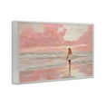 thumbnail image 4 of Pink Sky Surfer White Framed Giclee Art, design by LSR Design Studio, 4 of 9