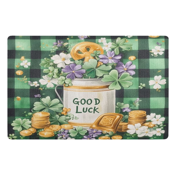 BZSMCE Floor Mats 32x20in Good Luck Vase Creativity Doormats