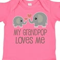 thumbnail image 4 of Inktastic My Grandpop Loves Me Elephant Boys or Girls Baby Bodysuit, 4 of 5
