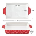 thumbnail image 2 of Holiday Time 9" x 13" Bow Stoneware Bake & Serve Dish, Bakeware, 2 of 5