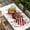 Red White, variant on Valentine's Day Table Cloths for 3 Foot Rectangle Tables, Red Striped Checked Love Eucalyptus Patio Waterproof Elastic Fitted Tablecloths, Washable Rectangular Table Cover for Camping