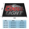 thumbnail image 2 of Coors Light Beer Flannel Blanket Funny Ultra-Soft Micro Warm Throw Blanket Fleece Blanket Interesting Gift 50"X40", 2 of 9