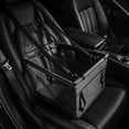 thumbnail image 3 of Deluxe Small Puppy Dog Asiento de coche Booster Seat Travel Carrier Transpirable Negro Zulema Elevador de asiento de coche, 3 of 7