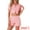 Pink, variant on DARING DIVA Y2K Crop Tops with Shorts Knit Button-Down Pajama Sets XS Blue