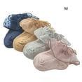 thumbnail image 2 of Ludlz Baby Girls Socks Infant Lace Sock Newborn Socks Eyelet Ankle Dress Sock 4Pairs Lace Socks Soft Anti-skid Comfortable Kids Ruffle Socks for Baby Girls, 2 of 8