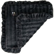Angle View: Bessie and Barnie Gravel Stone Luxury Ultra Plush Faux Fur Pet/ Dog Reversible Blanket (Multiple Sizes)
