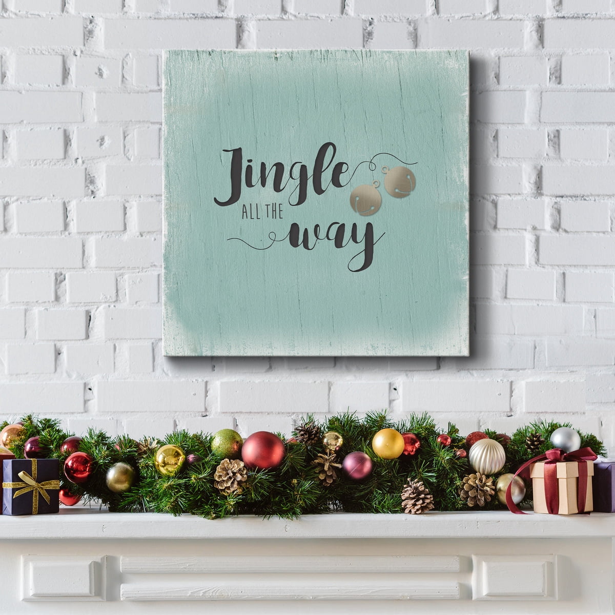 Christmas Tree Whimsy Collection E - Premium Gallery Wrapped Canvas - Ready to Hang