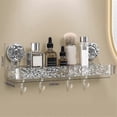 thumbnail image 3 of Light Luxury Style Punch-Free Storage Rack, Shower Organizer Suction, Suction Cup Shelf, Shower Dispenser Soap Organizer, 3 of 5