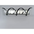 thumbnail image 4 of Maxim 35106CDBKPN Curlicue 3-Light Bath Vanity Wall Light, Black & Polished Nickel, 4 of 4