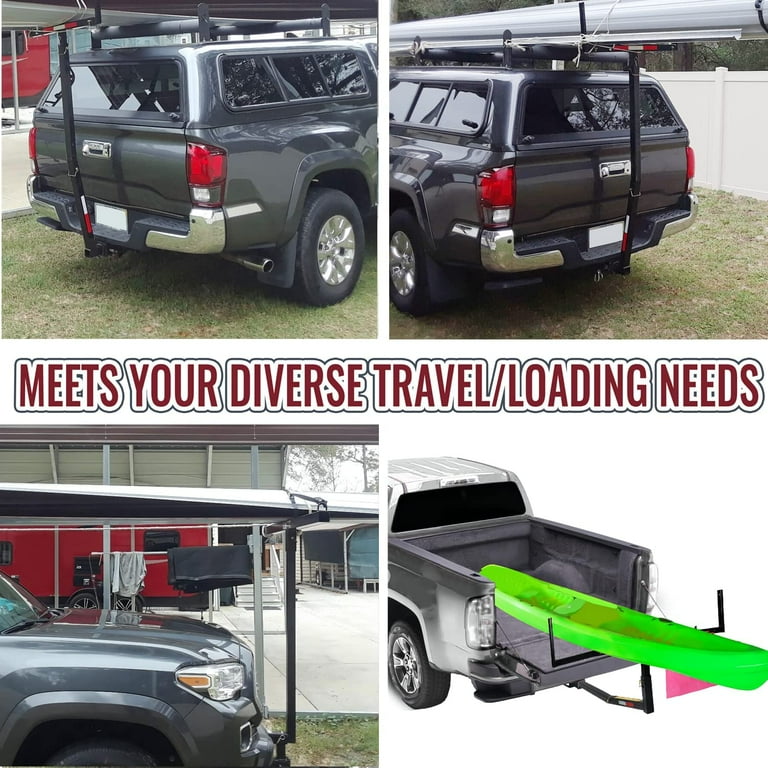 Receiver hitch ladder rack store