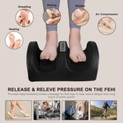 Shiatsu Foot Massager Machine with Heat, Foot and Calf Massager with Massage Roller, Deep Tissue Massager for Plantar Fasciitis, Pain Relief, Promotes Blood Circulation, Gifts for Women & Men