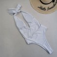 thumbnail image 3 of Women Twist Front Swimsuit One Piece Bathing Suit Push Up Tummy Control Neck Strap Swimwear, 3 of 6