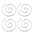 thumbnail image 1 of 4pcs Creative Spiral Cable Knitting Needles Sweater Knitting Needles (Silver), 1 of 9