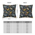 thumbnail image 2 of Honeii Flowers Butterfly Print Throw Pillow, Square Decorative Pillow Forms Soft Fluffy Plump Pillow Decorative Pillow Inserts,Couch Pillows-18"x18", 2 of 7