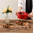 thumbnail image 6 of SKYSONIC 2 pcs Christmas Sweets Gingerbread Pot Holders Trivets, Heat Resistant Trivets,Funny Cookies Candy Cotton Thread Weave Mats for Hot Pads Pans Pot Bowl Teapot, 6 of 7