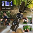 thumbnail image 3 of braveheart Compact Loud Enough To Be Heard 7 In 1 Multi-function Whistle Easy To Carry Survival Whistles 1Set, 3 of 6