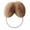 Light Coffee, variant on Sunjoy Tech Women Earmuffs Solid Color Plush Warm Faux Pearls Winter Outdoor Ear Warmer Soft Furry Cute Ear Covers for Girls