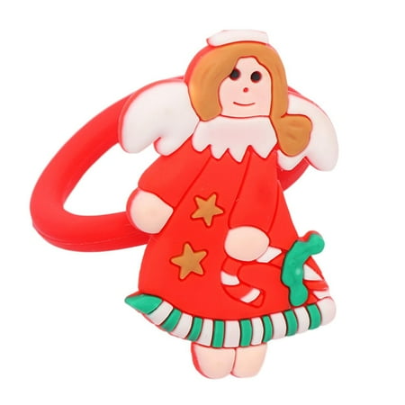 

Pnellth Christmas Napkin Ring European Style Pattern Merry Christmas
