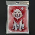 thumbnail image 3 of Clumber Spaniel My Valentine Greeting Cards Pack of 8 7 in x 5 in, 3 of 3