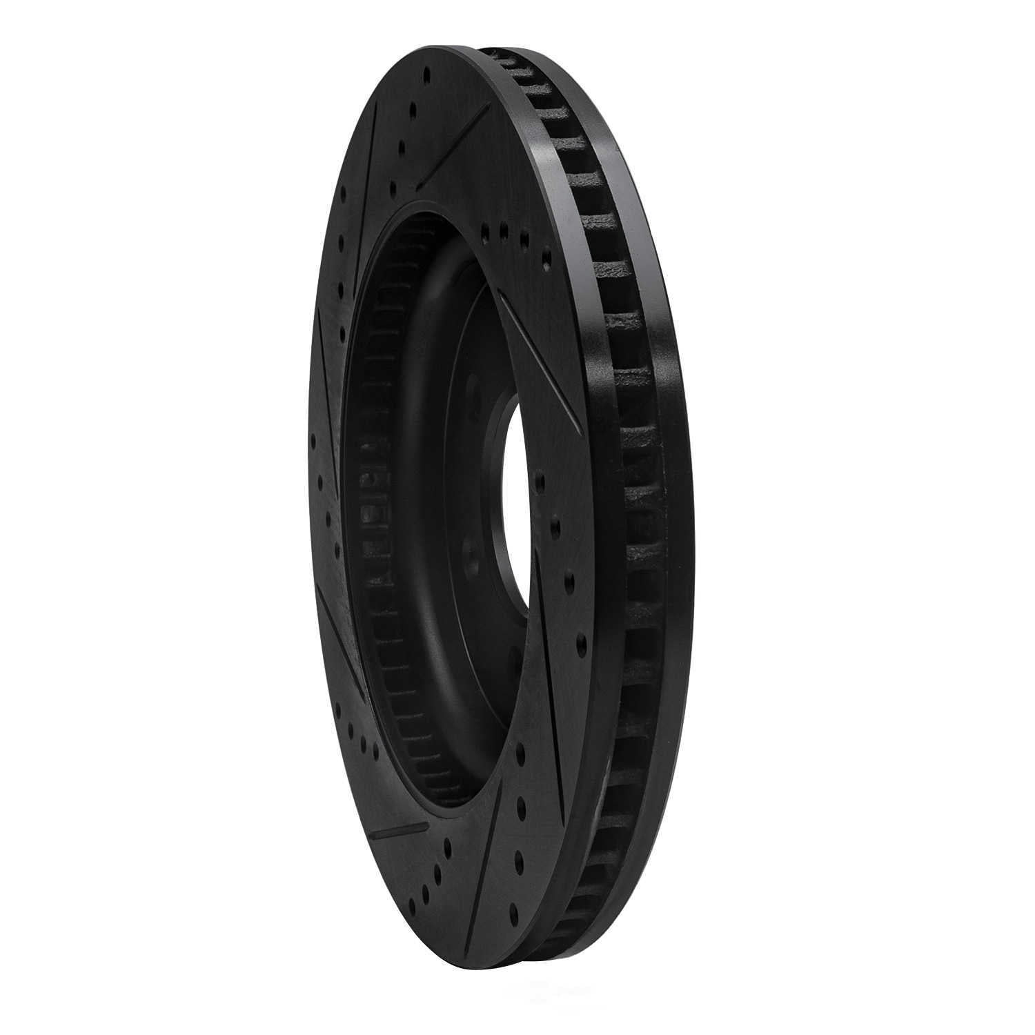 Dynamic Friction Company 633-54287R DFC Brake Rotor - Drilled And Slotted - Black